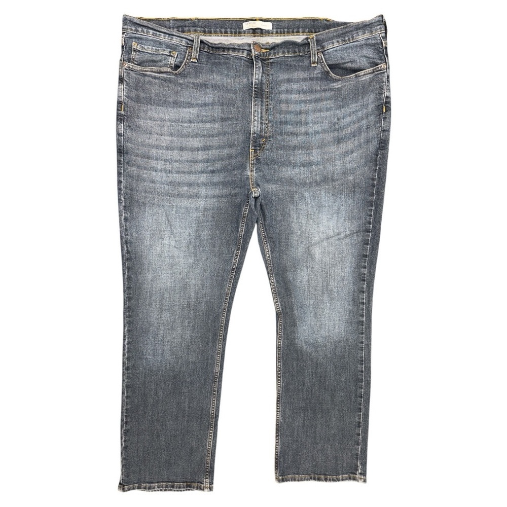 Levi Strauss Signature Gold Straight Leg Men's Jeans Faded Blue Denim Work 46x30
